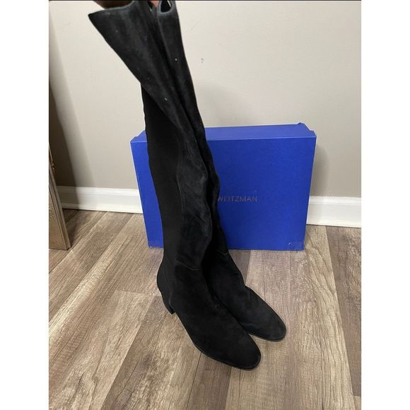 STUART WEITZMAN Gillian Suede Knee-High Boots - Picture 3 of 6